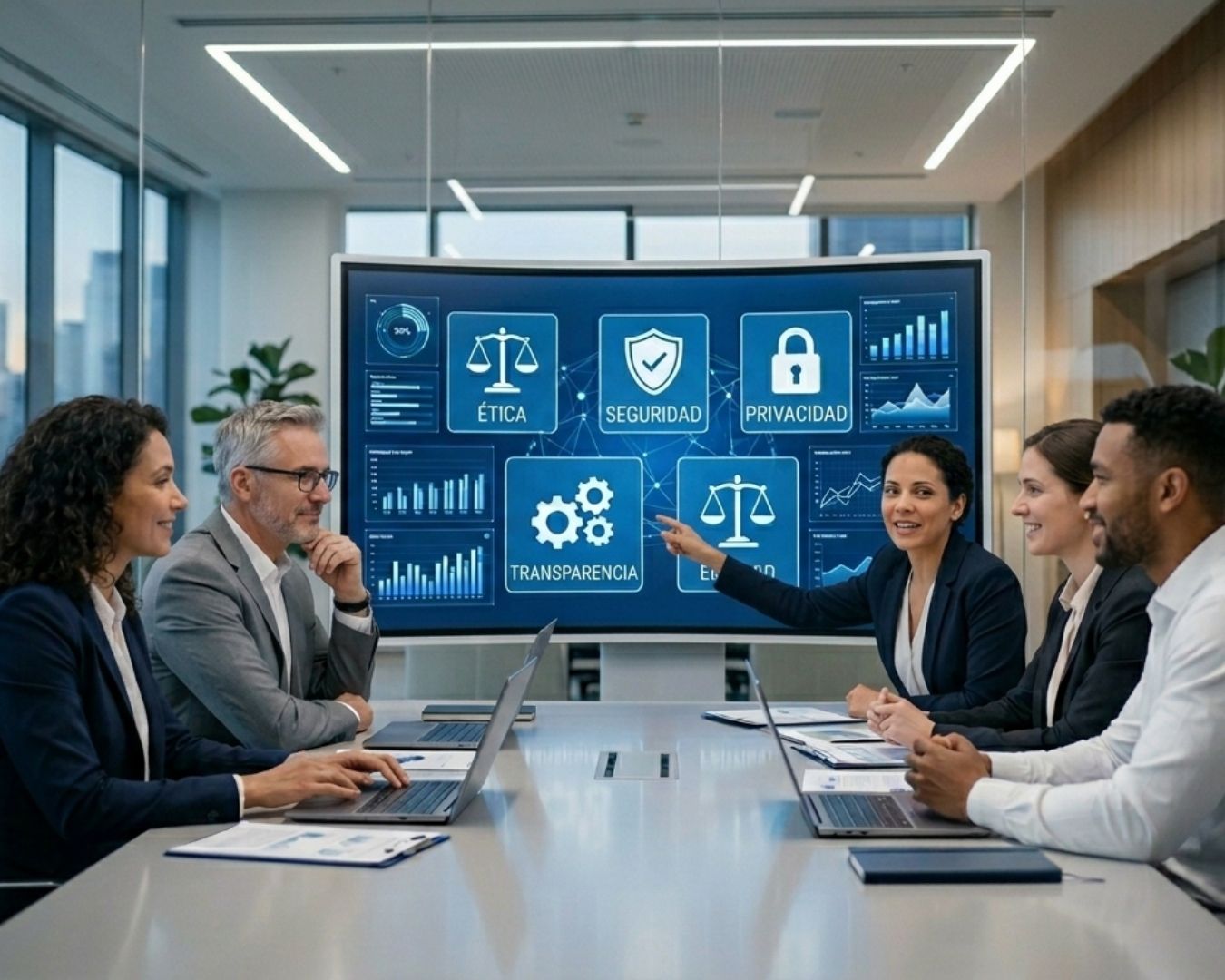 IA responsable para empresas, principios de IA de Microsoft.
